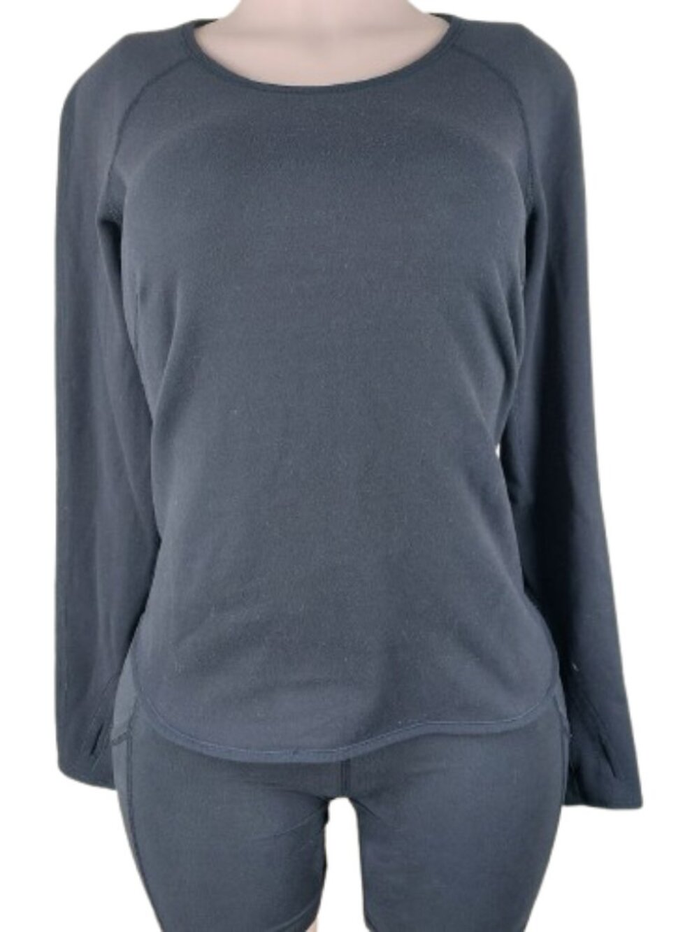 Lululemon Women's Black Crewneck Pullover Run Long Sleeve Shirt Size 6